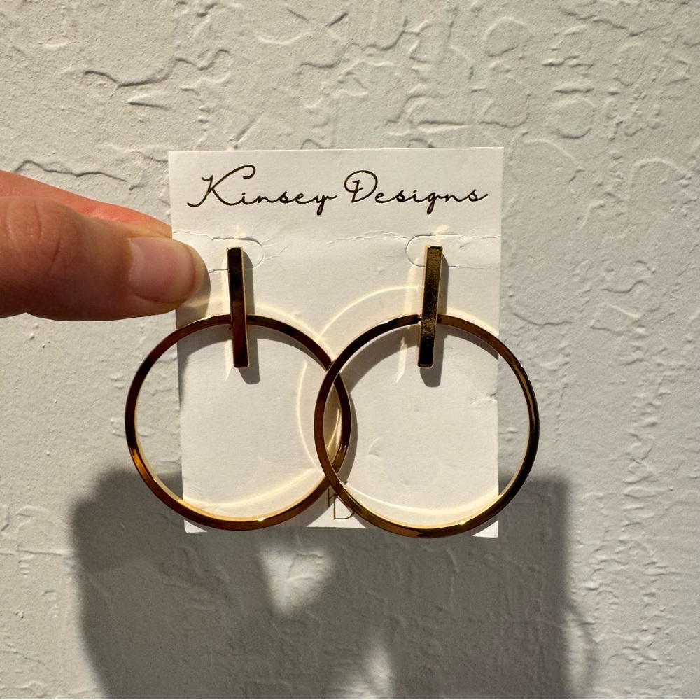 VICI Kinsey Designs - Jocelyn Drop Hoop Earrings NEW